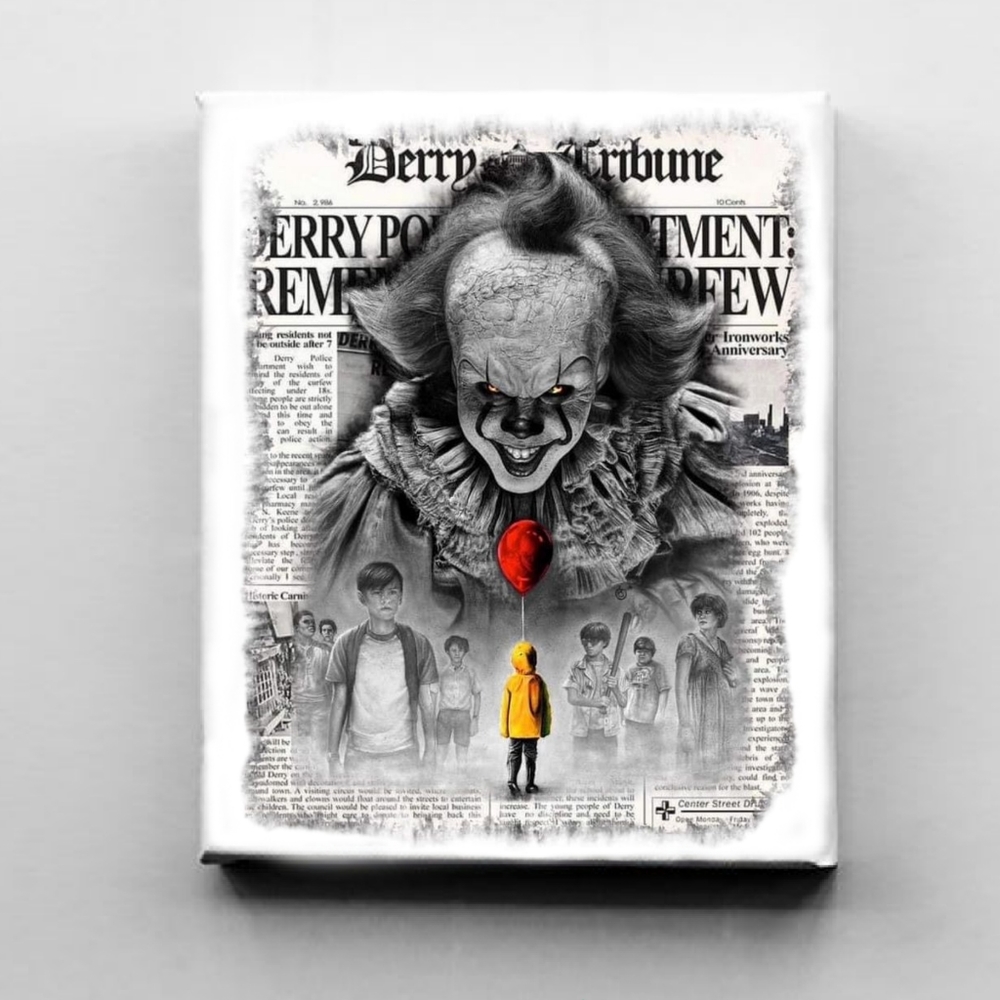 Pennywise from IT Inspired Canvas Art🎈